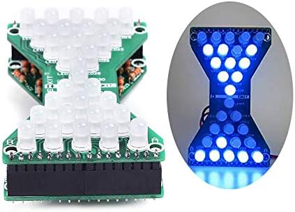 IS Electronic Hourglass DIY Soldering Kits Practice Circuit Board, Tilt Ball Hourglass Variable Speed LED Flashing Lights Teaching/Learning Practice Kits Tool