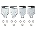 Farm Tough Tools Stake Rack Corner Connector Set, Inside or Outside Mount - Zinc Plated - 2 Corners