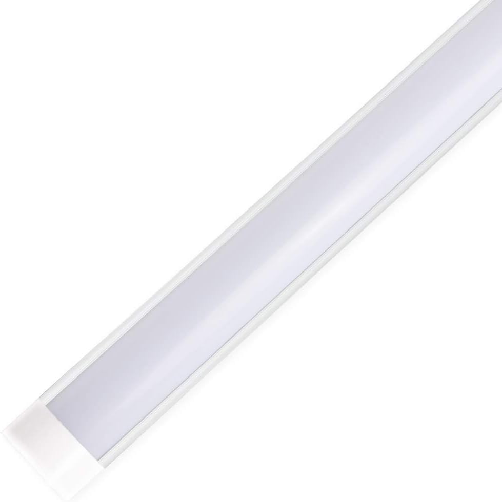 4FT LED Tube Light, 40W, T10 Batten Light Fixture, 3600 Lumens, 6500K Cool White, Integrated Tube Light for Home, Office, Shop, Garage, Warehouse - 1 Pack