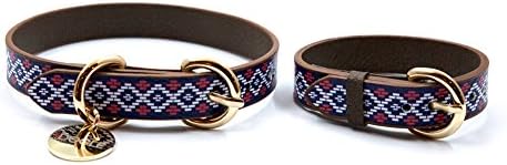 DOGLE Pet Collar and Bracelet Couple Accessories 10 Designs - 08 Atlas Girl (S set)