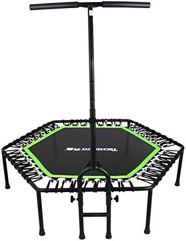 antifiction Personal Elastic Springless Trampoline with Handle Fun Fitness Workout Activity Toy for Kids & Adults Indoor Outdoor