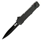 Schrade Viper 3, OTF, Black Handle, Black Blade, Plain