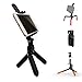 Phone Stand, Anglink Mini Adjustable Cell Phone Stand Tripod Smartphone Stand Tripod for iPhone, iPad, Samsung, Smartphone, Tablet, Camera (Black)
