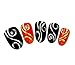 NiceDeco Nail Stickers Nail Tattoo Nail Decal Water Transfers Decals Shiney Silver Swirl Pattern