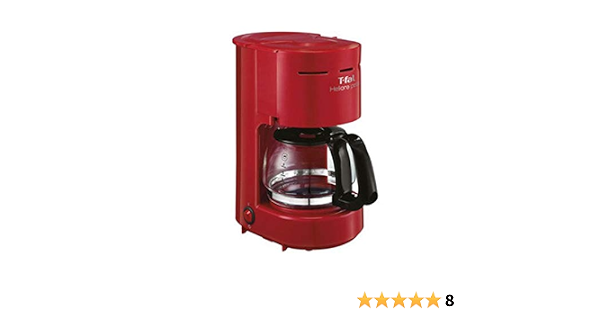 Cafetera De Goteo T-Fal CM3215MX Heliora Petit 6 Tazas-Rojo :  Amazon.com.mx: Hogar y Cocina