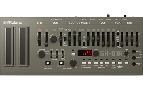Roland SH-01A Sound Module with Integrated Arpeggiator, Sequencer Bundle with 4-Pack of AA Batteries and 5-Pack of Cable Ties
