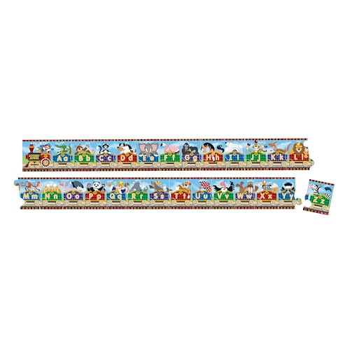 Melissa & Doug Alphabet Express Jumbo Jigsaw Floor Puzzle (27 pcs, 10 feet Long) - FSC Certified