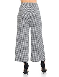 Pantalones de palazzo para dama de talle alto y pierna ancha