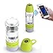 LarKoo 2 in 1 Water Bottle Wireless Bluetooth Speakers Outdoor Indoor Portable Waterproof Bike Riding Rechargeable Speaker with TF USB Cable Compass Water Cup (Black)