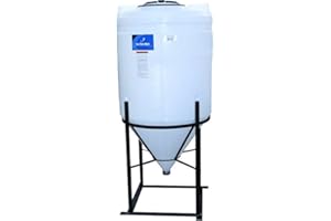 ACE ROTO 110 Gallon Full Drain Cone Bottom Inductor Tank with Steel Stand