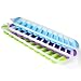 Thermo Tank Ice Stick Tray - Easy Ice Cube Trays for Water Bottles - Set of 3 Trays, 10 Sticks (3, Mint Blue, Lime Green, Purple)