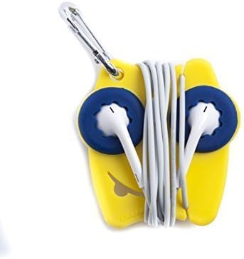Grapperz Earbud Holder / Protector / Cord Wrap - Maize &amp; Blue
