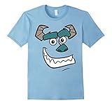 Mens Disney Monsters Inc. Sulley Face Graphic T-Shirt XL Baby Blue