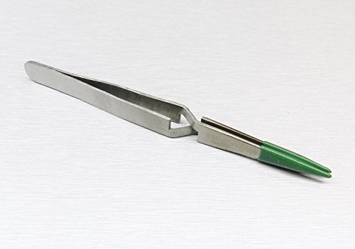 CROSS LOCK TWEEZERS LOCKING PVC COATED TIPS SAFE RUBBER TIP NON MARRING 4-3/4" L (E2) - Thumbnail 2