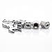 4Pcs Chrome Wheel Tire valve stems & Caps with Wrench Key Chain (For BMW Mini Cooper)