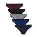Women's Hipster Panties Seamless Low-rise Cheekini Panty Soft Stretch Bikini Underwear (Multi Colors,Pack of 5) S