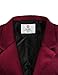 H2H Mens Slim Fit Casual One Button Blazer Jacket Of Various Colors WINE US S/Asia M (CMOBL014)