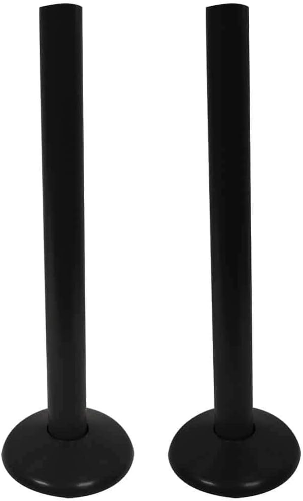 UKDD® Towel Rails Valve Radiators Suitable for Installation of Your Heated Designer Minimalist Central Heating System (Snappit Radiator Pipe Covers & Collars - Black)