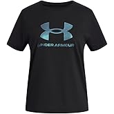 Under Armour Girls Rival Shimmer Short Sleeve T Shirt