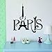 IEason Wall Stickers Clearance Sale! Eiffel Tower Paris Love Vinyl Art Wall Stickers Home Mural Decal Decor