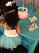 Jane Shine Infant Tutus, Tutu Skirt for Baby Girls, Toddler Tulle Dress Skirt 5 Layers Soft for Babies First Birthday Light Blue