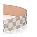 Fashion Leather Metal Buckle Lv Belt Unisex Belt for men Casual Business (white, 125cm)