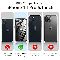 Temdan for iPhone 14 Pro Case Waterproof, [Built-in