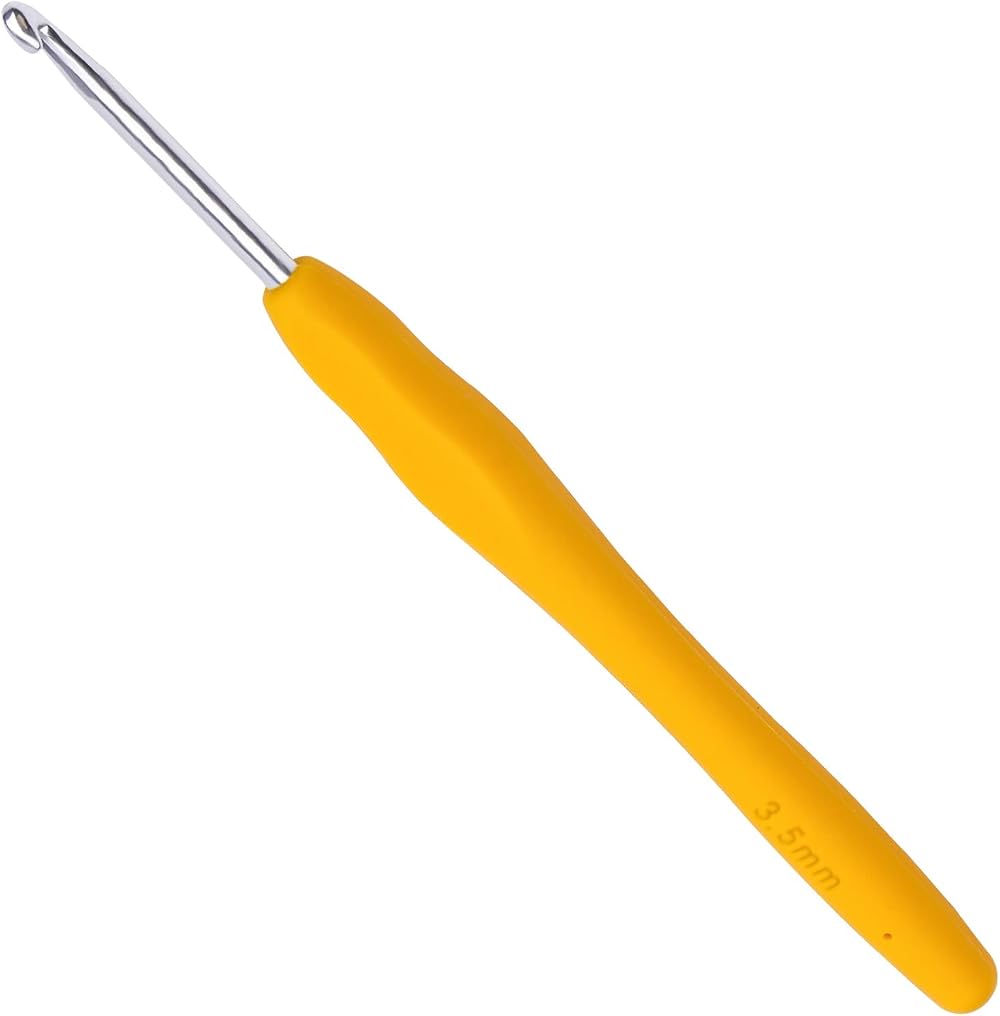 SUVSOON 3.5mm Ergonomic Soft Handle Crochet Hook for Arthritic Hands