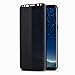 TECHO Privacy Screen Protector for Samsung Galaxy S8, Anti Spy 9H Tempered Glass [Case-Friendly] [Anti-Fingerprint] [Bubble Free] [Anti-Scratch]