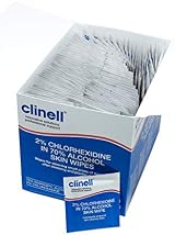 Clinell Skin Alcohol Wipes 200 Pack 2% Chlorhexidine 70% Isopropyl view 5