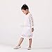 Funtrees Little Miss Lace Overlay A-Line Long Sleeve Dress Size 6-7T White