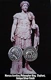 Golden Artifacts Marcus Aurelius and Elephant, Philosopher King, Roman Coins, Roman Empire (26-S)