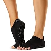 toesox Women’s Low Rise Half Toe Grip Socks – Non-Slip Pilates Grip Ballet Toe Socks, Barre & Yoga, Small, Tec Evolve