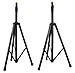 Rockville RVSS3 Pair Tripod Push Button DJ PA Speaker Stands+Air Lowering System