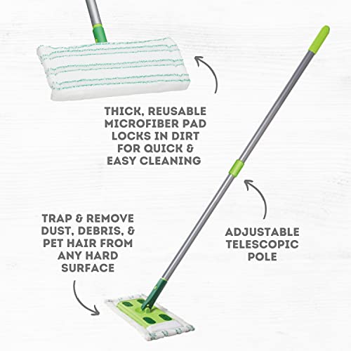 Quick Shine Sustainable Hard Surface Floor Mop Kit with 1 Microfiber