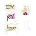 Bachelorette Cupcake Toppers Naughty Bridal Shower Cake Food Fruit Picks Party Favor Supplies Glitter Decorations