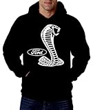 Mustang Cobra Logo Mens Sweatshirt FORD Mens Pullover Hoodie