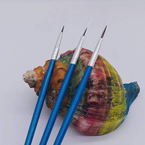 [60 Pack] Pointed Round Painting Brush,Hand Made Thread Drawing Brush