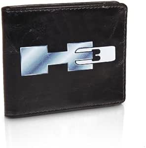 HUMMER H3 Logo Black Leather Wallet, Official Licensed