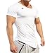 King Ma Men's T-Shirts Bodybuilding Muscle Training Short Sleeve