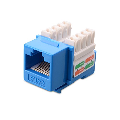 Cable Matters UL Listed 10Pack RJ45 Keystone Jack in Blue Pricepulse