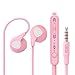 Joyshare UiiSii U1 Earbuds in-Ear Headphones Metal Sound Cell Phone Headset Earphones with Mic & Stereo Bass for iPhone, iPod, iPad, Samsung, HTC, LG, Android Smartphones, MP3 Players (Pink)