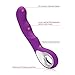 XJDOLL Mini Wand Massager Cordless Rechargeable Personal Body Massage with 10 Vibration Modes (Purple)