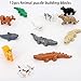 COFFLED 22 PCS Dinosaur Toys, Mini Dinosaur Figures Toys for 3 Year Olds, Plastic Dinosaurs Animals Sets for Kids Gift, Deformation T-trex, Pterosaurs, Brachiosaurus, Triceratops