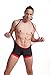 ONEFIT Men's Crazy Sexy Lingerie Bodysuit Boxer Suspenders Singlet Black Medium
