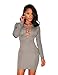 VillyDan Women Sexy Long Sleeve Autumn Warm Stretch Bodycon Party Dresses