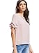 MakeMeChic Women's Summer Crisscross Ruffle Short Sleeve Casual Blouse Tops