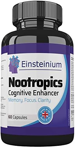 Nootropic Brain Supplement Cognitive Enhancer | to Improve Energy, Memory & Focus | Best for Students and Busy Professionals | Safe and Effective | Money Back Guarantee | UK Made
