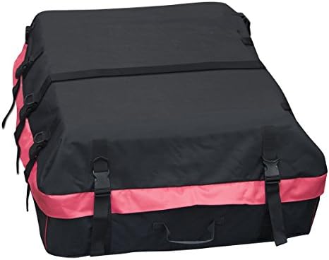 Car Roof Bag Cargo Bag:Storage Box Roof Top Bag For Travel ,Super Strong Car Top Carrier Waterproof 10 Cubic Feet Storage Box , For Any Car With Roof Rails