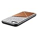 iPhone 7 Case, iVAPO Slim Protective iPhone Shell with Pocket Genuine Leather Case Slim Card Case, Premium Wool Fabric Textured Cover for Apple iPhone 7-4.7 Inch (Brown)